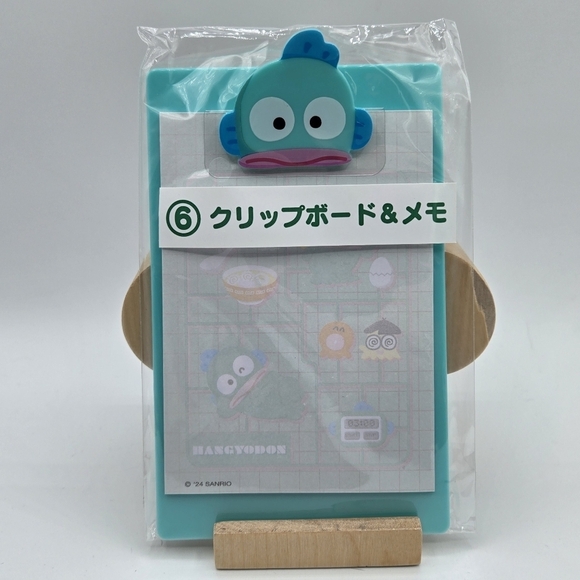 Sanrio Hangyodon Mini Clipboard and Memo Set - Picture 2 of 5